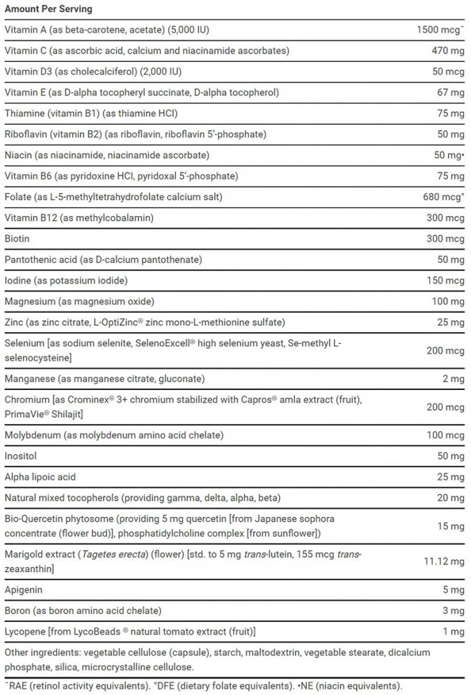Multivitamiin – kaks korda päevas – 120 kapslit - Image 3