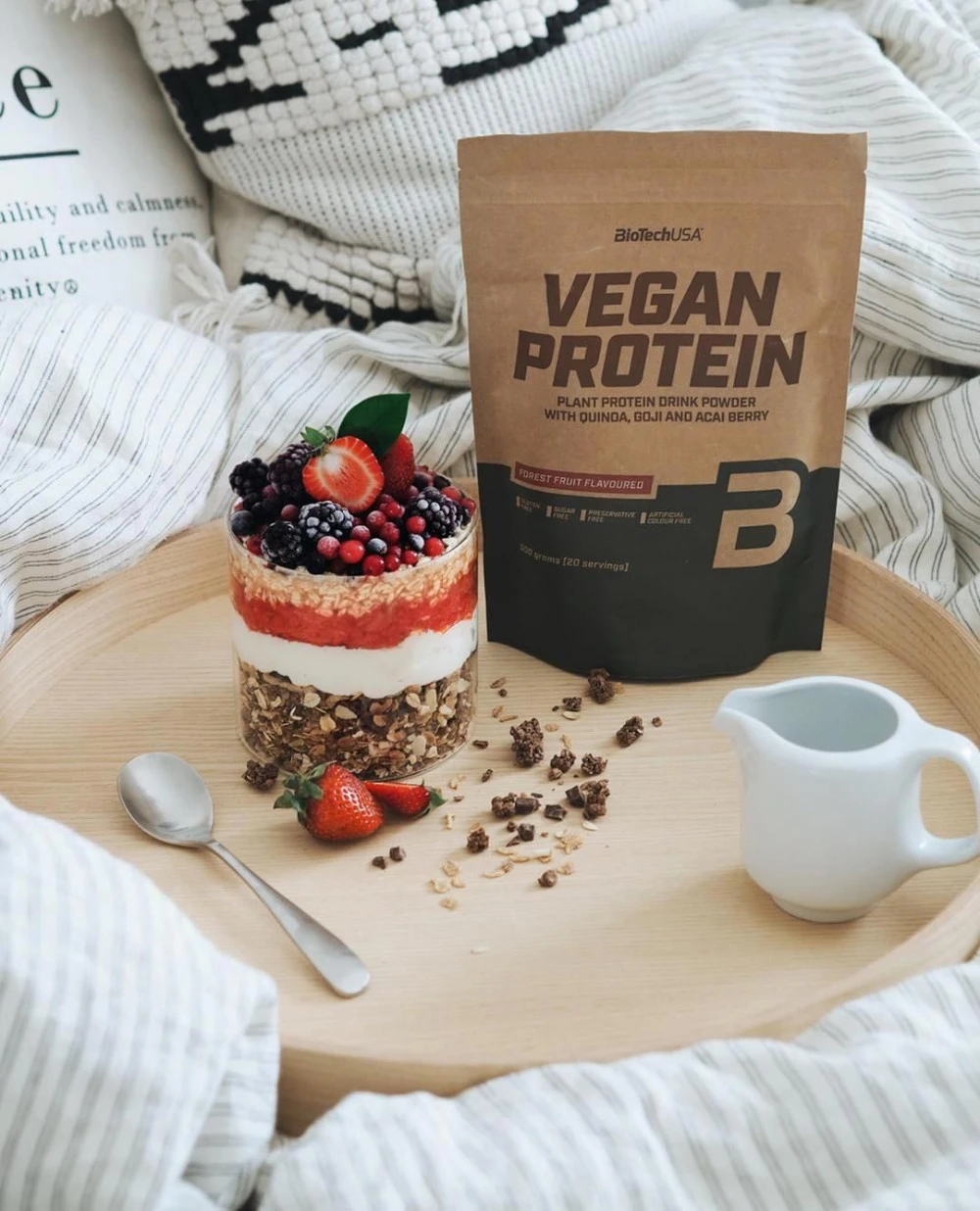 Vegane proteiin šokolaadi-kaneel – 500g - Image 3