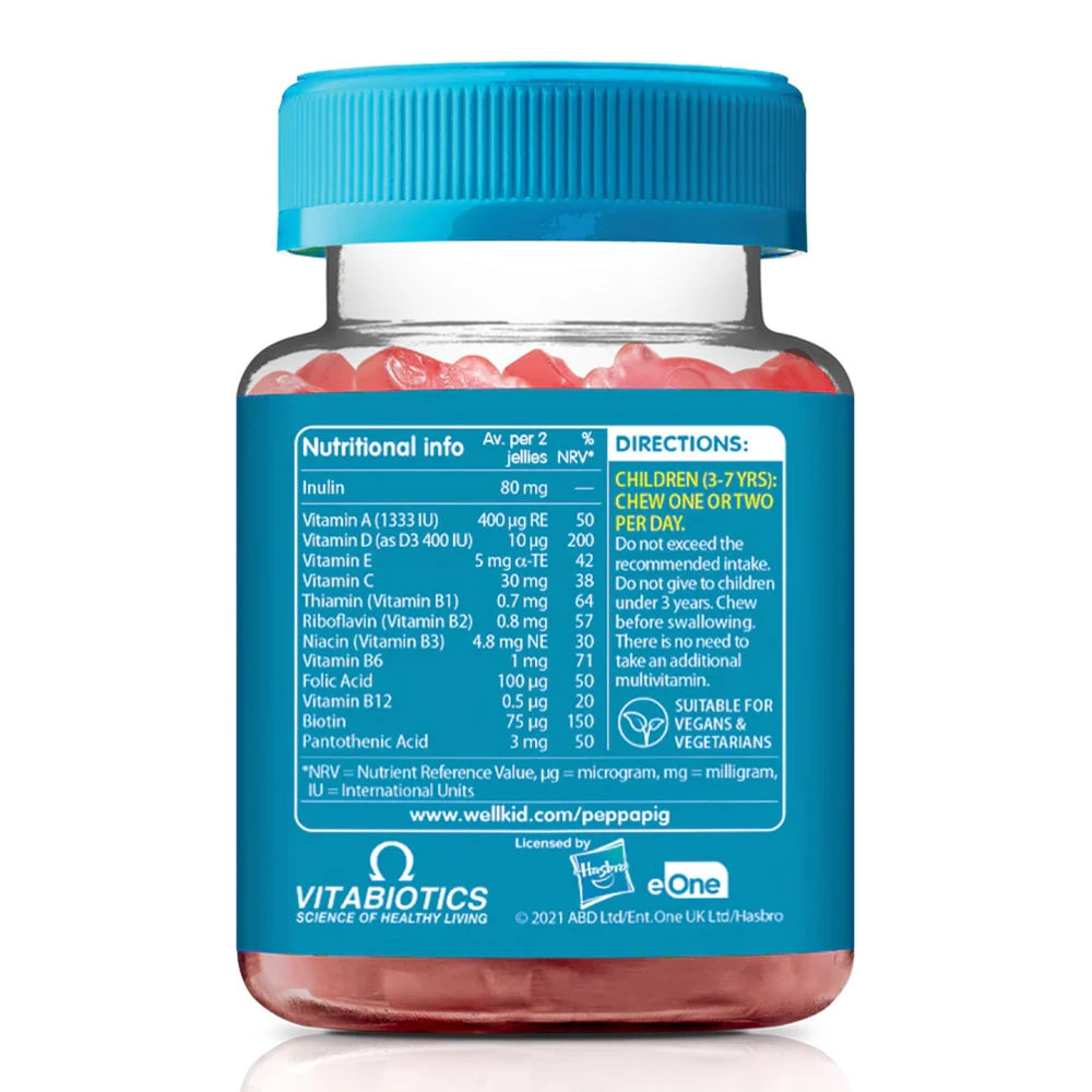 Vitabiotics – Wellkid Peppa Pig multivitamiinikommid, Jordbær – 30 stk - Image 6
