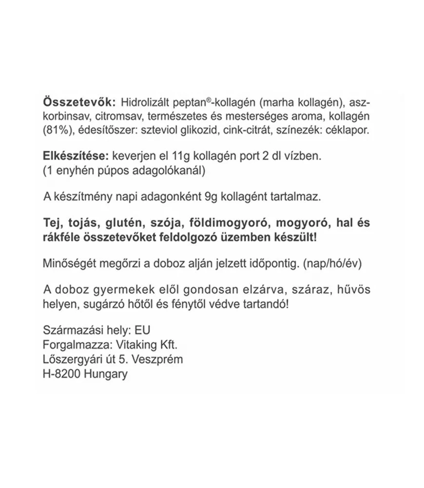 Vitaking – kollagenpulber jordbær – 330 g - Image 7