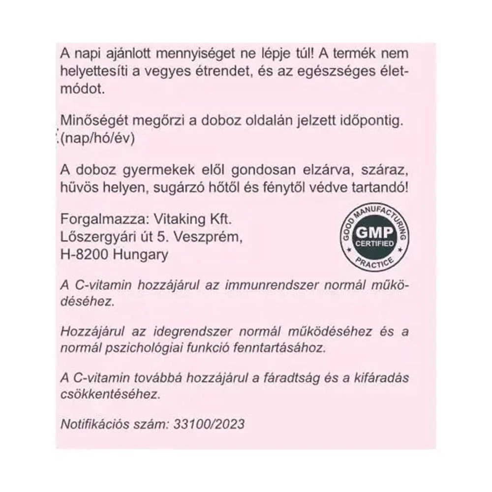 Vitaking – Instant Supreme C-vitamiinipulber Dragon Berry – 150 g - Pilt 7