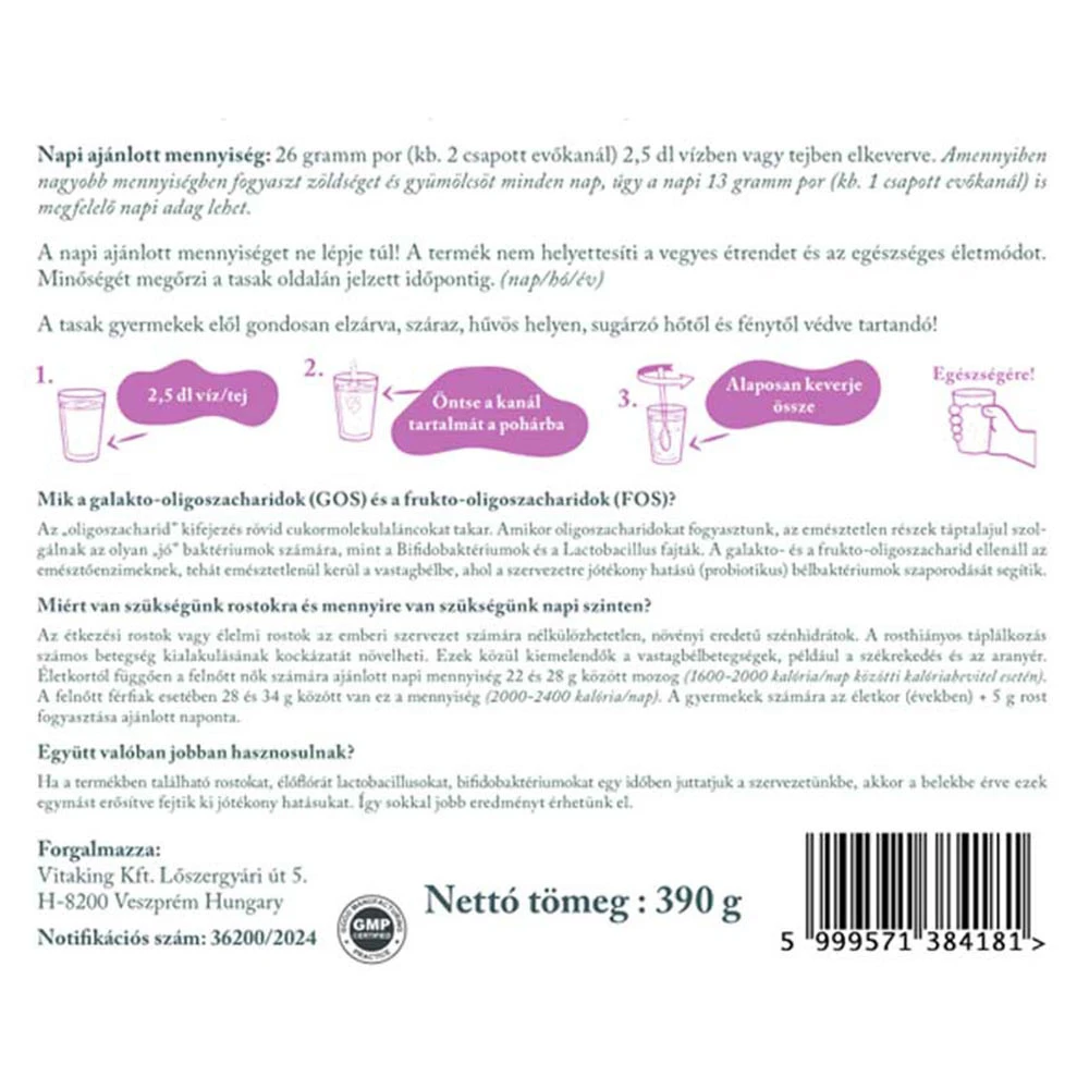 Vitaking – SymBIOTIC Fiber Jordbær – 390 g - Image 5