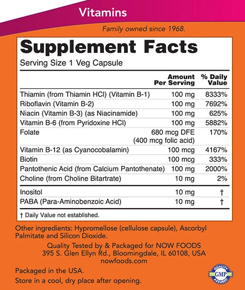 B-100-vitamiin – 100 kapslit - Image 7