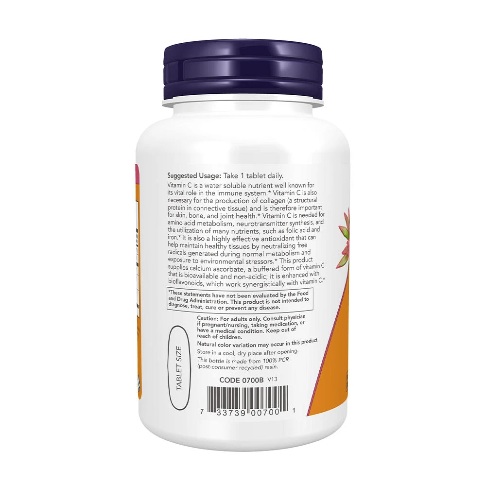 Vitamiin C-1000 kompleks – Puhverdatud 250 mg bioflavonoididega – 90 tabletti - Image 6