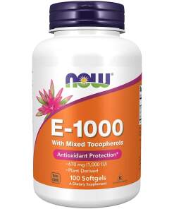 Vitamin E-1000 - Natural (Mixed Tocopherols) - 100 softgels