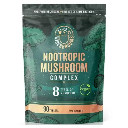 WISESHROOMS Nootropic Mushroom Complex (90 tabs)