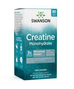 SWANSON Creatine Monohydrate - Monohydrat kreatyny (30 saszetek)